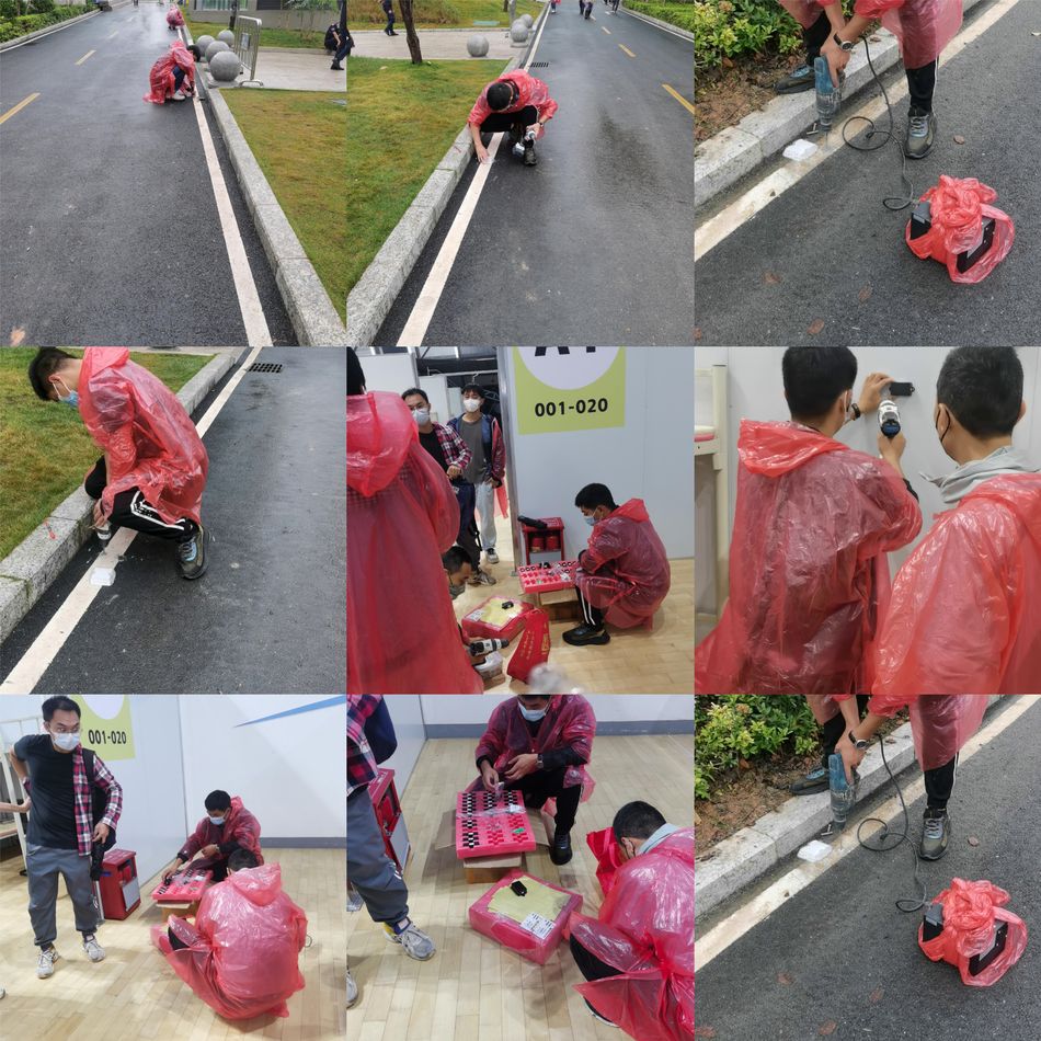 方舱医院室外安装蓝牙道钉信标vdb1612.jpg